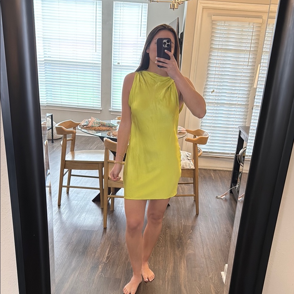 Zara Yellow Sleeveless Dress
